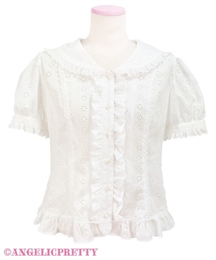 Cotton Garden Laceセーラーブラウス