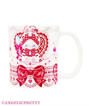 Bunny Ribbon Parfaiteriaマグカップ(シロ)