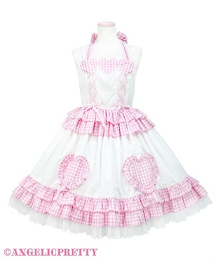 Heart Picnicジャンパースカート(シロ)