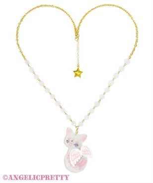 Charming Milk Catネックレス(シロ)