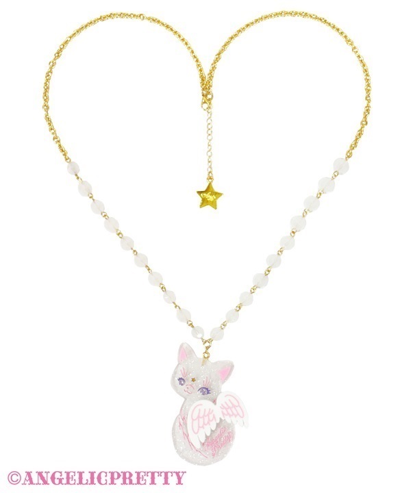 Charming Milk Catネックレス(シロ)