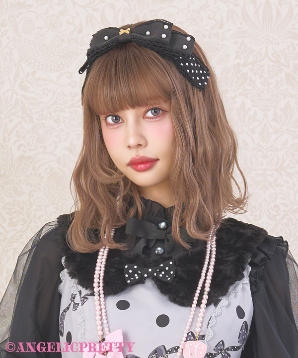 Dotおしゃまリボンカチューシャ