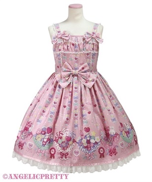 Sweet Candy Bouquetジャンパースカート(ピンク)