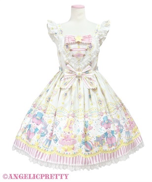 Pastel Toys Theaterハートジャンパースカート(シロ)