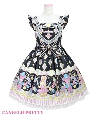 Pastel Toys Theaterハートジャンパースカート(クロ)