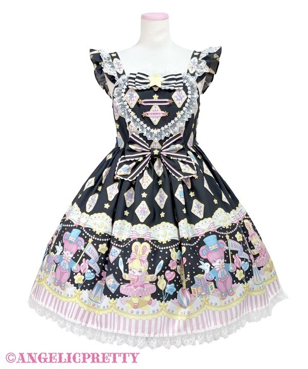 Pastel Toys Theaterハートジャンパースカート(クロ)