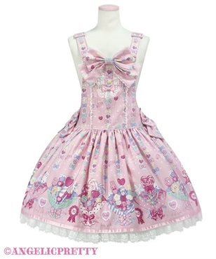 Sweet Candy Bouquetサロペット(ピンク)