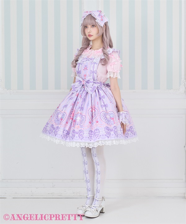  Bunny Ribbon Parfaiteriaエプロン風スカート