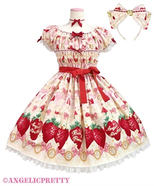 【受注商品2026年12月発送予定】Melty Berry PrincessワンピースSet(シロ)