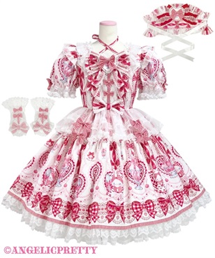 Bunny Ribbon Parfaiteria Dress Set(シロ)