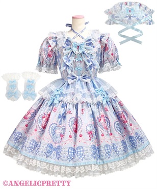 Bunny Ribbon Parfaiteria Dress Set(サックス)