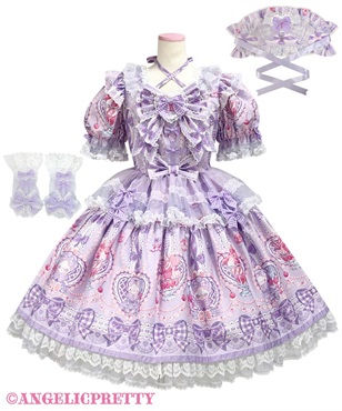 Bunny Ribbon Parfaiteria Dress Set(ラベンダー)