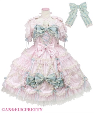 True Ribbon Princess Dress Set(ピンク)