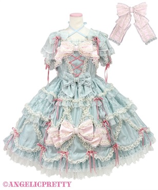 True Ribbon Princess Dress Set(ミント)