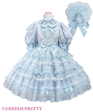 Ribbon Parfaiteria Dress Set(サックス)