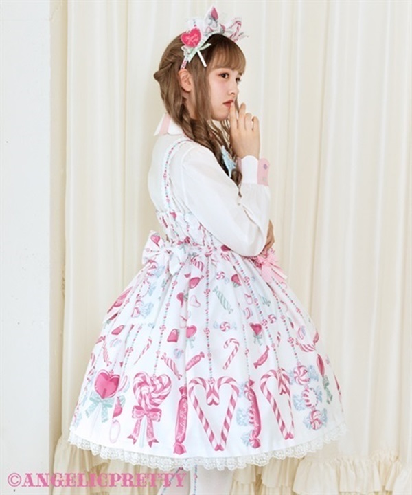 Candy Ornamentワンピース Angelic Pretty ホワイト-