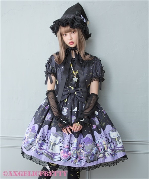 ワンピースMilkshakeOP、ハット2点セット　Angelic Pretty