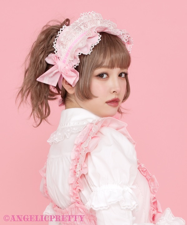 アンジェリックプリティ　ロリィタ　フリル日傘　リボン付き　ホワイト ANGELICPRETTY OnlineShop/ロリータファッション通販サイト
