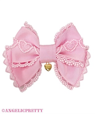 Angelic Pretty カラフルHeartリボンクリップSet クロ Angelic Pretty カラフルHeartリボンクリップSet クロ Colorful